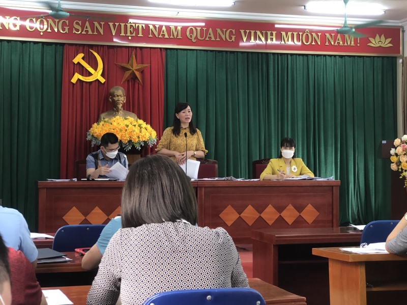 Ban Thường vụ Đảng ủy phường Giếng Đáy tổ chức Hội nghị Ban chấp hành Đảng bộ phường mở rộng tháng 4 năm 2022
