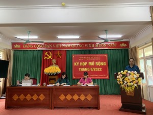 Đảng ủy phường Giếng Đáy tổ chức Hội nghị Ban Chấp hành mở rộng kỳ tháng 9 năm 2022.