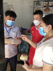 Ban Chỉ đạo liên ngành an toàn thực phẩm phường Giếng tổ chức kiểm tra công tác thực hiện an toàn thực phẩm  “Tháng hành động vì ATTP” năm 2022