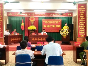 Hội đồng nhân dân phường Giếng Đáy khoá X - Nhiệm kỳ 2021-2026 tổ chức kỳ họp thứ tám (Kỳ họp chuyên đề)