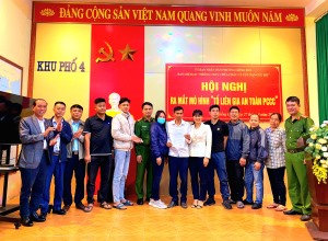 Phường Giếng Đáy tổ chức Hội nghị ra mắt mô hình "Tổ liên gia an toàn về PCCC" 