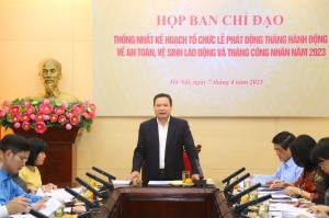 Họp thống nhất kế hoạch tổ chức Lễ phát động Tháng hành động về ATVSLĐ và Tháng Công nhân năm 2023