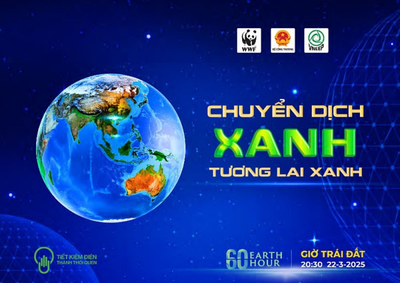 Giờ Trái đất 2025 diễn ra từ 20h30’ đến 21h30’ ngày 22/3