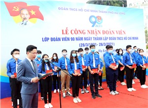 Lễ công nhận Đoàn viên lớp đoàn viên 90 năm ngày thành lập Đoàn TNCS Hồ Chí Minh