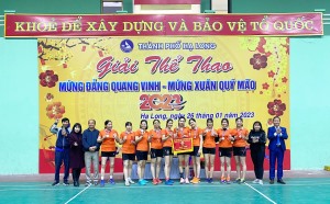 Phường Giếng Đáy tham gia Giải thể thao do thành phố Hạ Long tổ chức “Mừng Đảng - Mừng Xuân” Quý Mão 2023